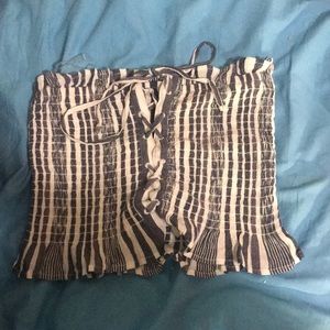 Laceup tube top